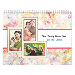 Pretty Patterns Custom Photo 2021 Calendar