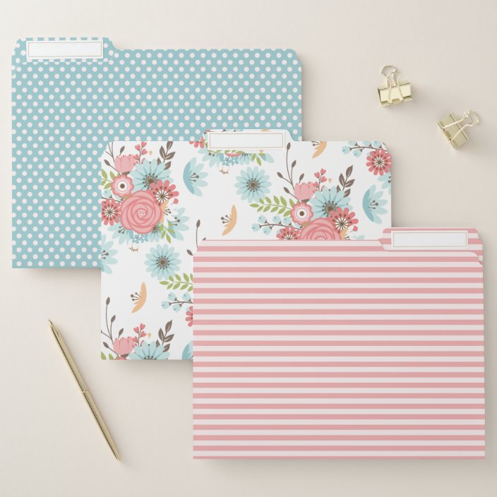 Pretty Patterns File Folder