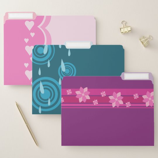 Pretty Patterns File Folder