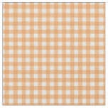 Pretty Peach Checked Gingham for Home Canning Lids Fabric