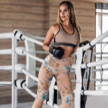 Pretty Peach Floral Feminine Patterned | Leggings<br><div class="desc">Pretty Peach Floral Feminine Patterned | Leggings - Get groovy with our Flower Collection Leggings great for everyday wear,  working out,  or just hanging out.</div>