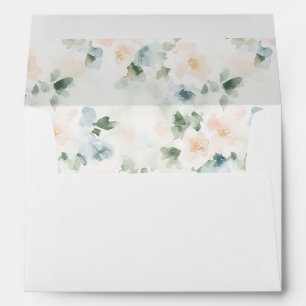 Pretty Peach Flowers Envelope