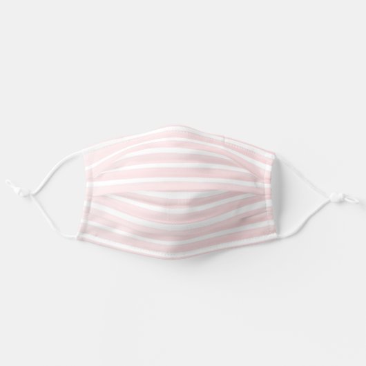 Pretty Peach Pink Adult Cloth Face Mask (Front, Unfolded)