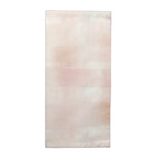 Pretty Peach Pink Cream Plaid Cloth Napkin