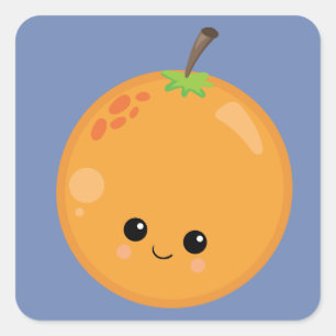 Pretty Peach Square Sticker