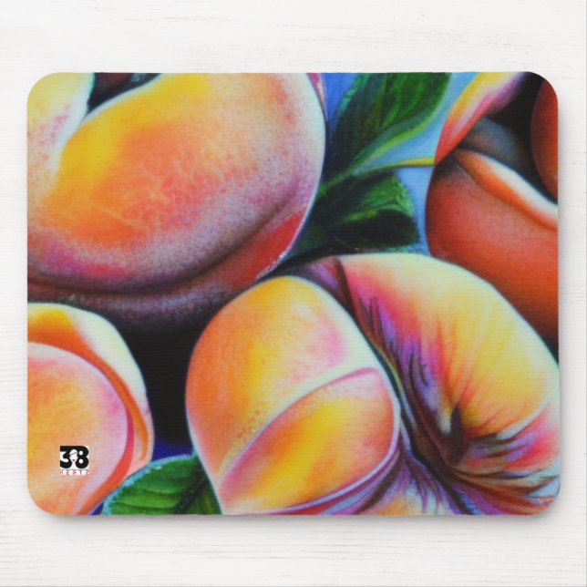 Pretty Peaches Mouse Pad (Front)