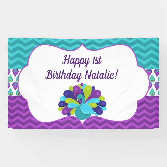 Pretty Peacock Banner (Horizontal)