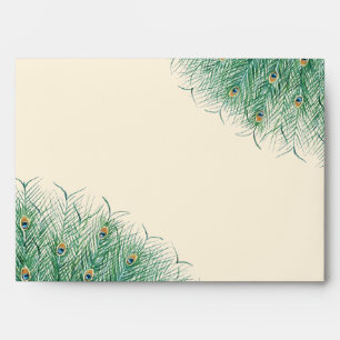 Pretty Peacock Feathers Envelope