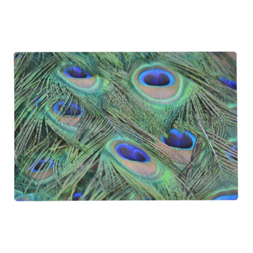 Pretty Peacock Feathers Placemat