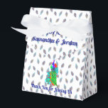 Pretty Peacock Pair Personalized Wedding Favor Boxes<br><div class="desc">A pair of pretty peacocks adorn this beautiful Wedding Wedding Favor Box, with a soft pastel peacock feather background. Personalize with the Names of the Bride & Groom, the Date and add a Message. All text is fully editable - Please be careful to check carefully that all details are correct...</div>