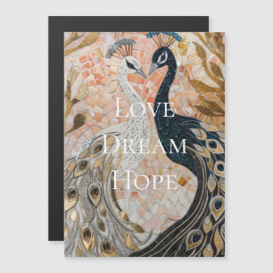 Pretty Peacock Pink Gold Christmas