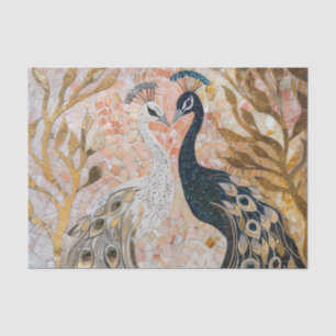 Pretty Peacock Pink Gold Glam Tissue Paper