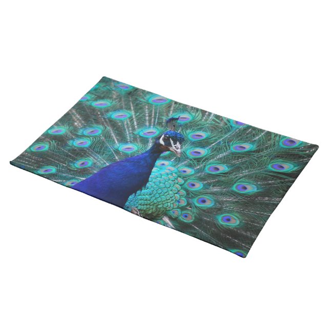 Pretty Peacock Placemat (On Table)