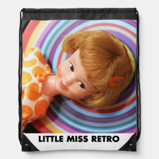 Pretty Penny Brite with circles Drawstring Bag