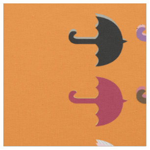 Pretty Perfect Umbrella Beach Weather Pattern Fabric