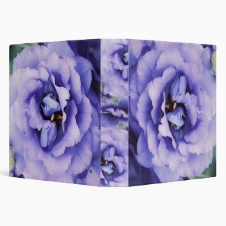 Pretty Periwinkle Flower 3 Ring Binder