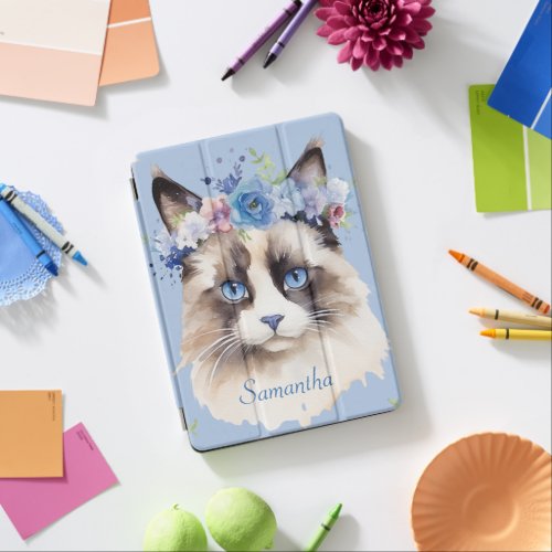 Pretty Persian Cat Blue  iPad Air Cover