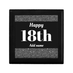 Pretty personalised birthday gift box 18th