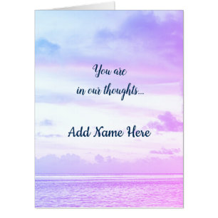 Pretty personalised Thinking of You Card