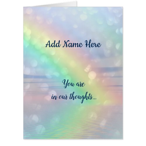 Pretty personalised Thinking of You Card