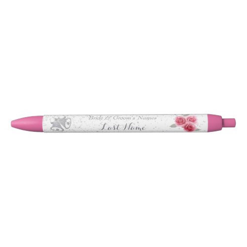 Pretty Personalised Wedding Pens Favours