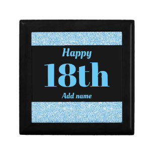 Pretty personalized birthday gift box 18th