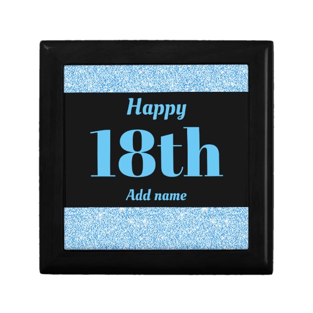 Pretty personalized birthday gift box 18th (Front)
