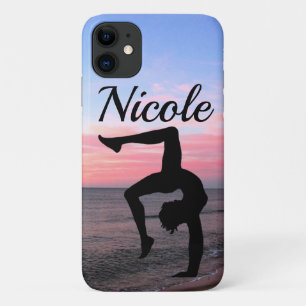 PRETTY PERSONALIZED GYMNAST GIRL iPhone 11 CASE