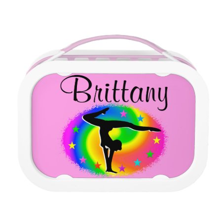 Pretty Personalized Gymnastics Lunchbox