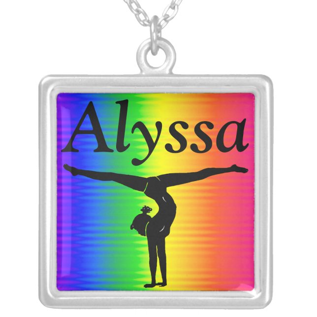 PRETTY PERSONALIZED GYMNASTICS NECKLACE (Front)