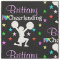 PRETTY PERSONALIZED I LOVE CHEERLEADING FABRIC