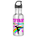 PRETTY PERSONALIZED I LOVE GYMNASTICS WATER BOTTLE