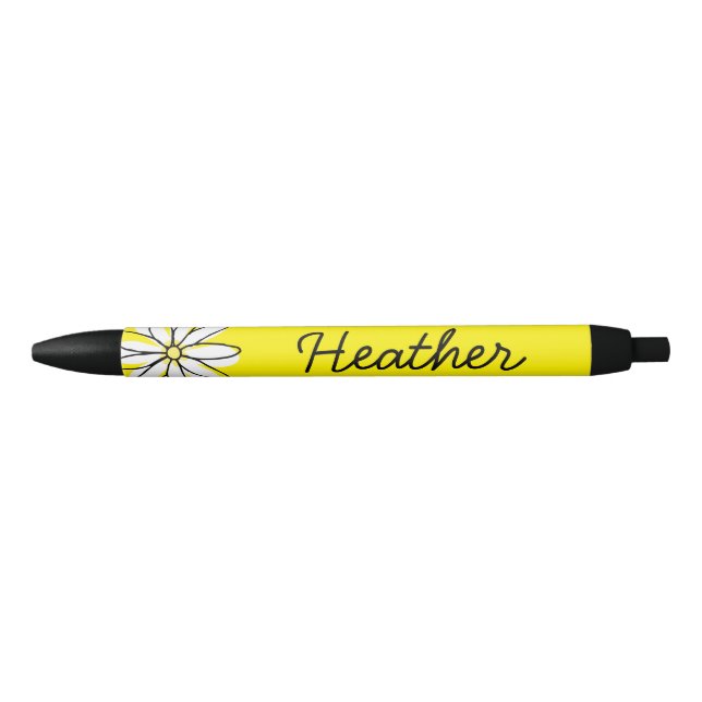 Pretty Personalized Name Daisy Doodle Pen (Front)