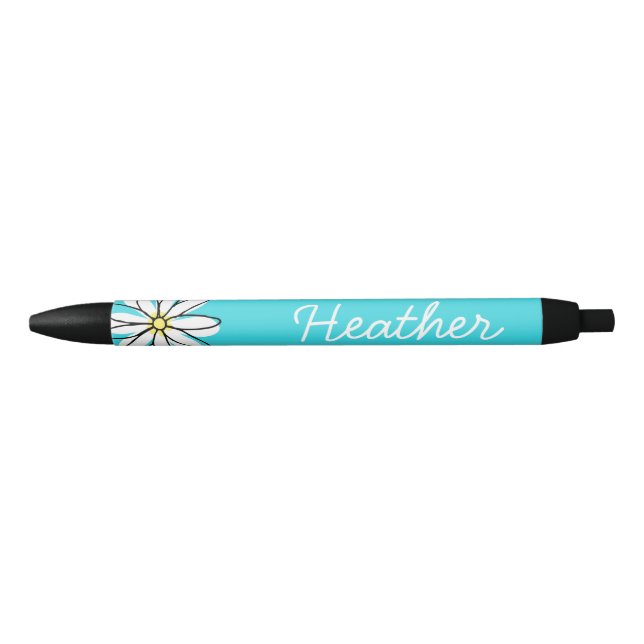 Pretty Personalized Name Daisy Doodle Pen (Front)