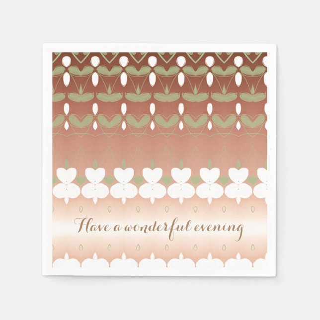 Pretty Personalized Napkins (Front)