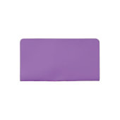 Pretty Personalized Purple and  Flowers Checkbook Cover (Back)