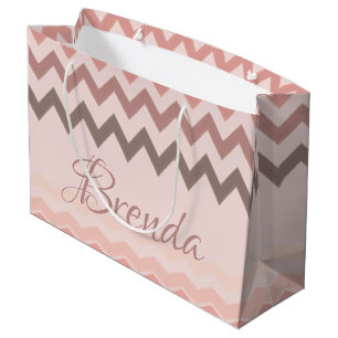 Pretty Personalized Tote Style Gift Bag
