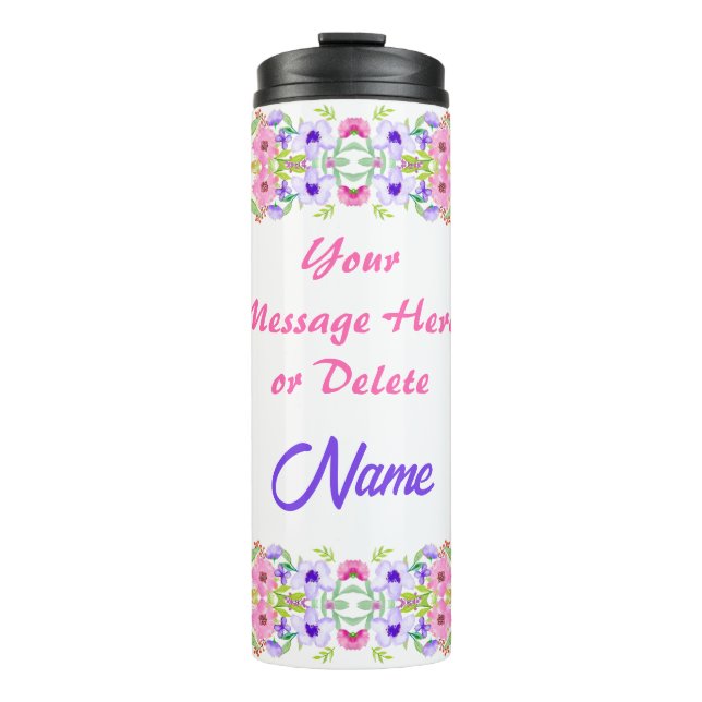 Pretty, Personalized Tumblers with Names for Her,  (Front)