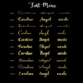 Pretty Person's Name Silver, Gold, or Rose Necklac (Font)