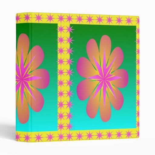 Pretty Petals 3 Ring Binders | Zazzle