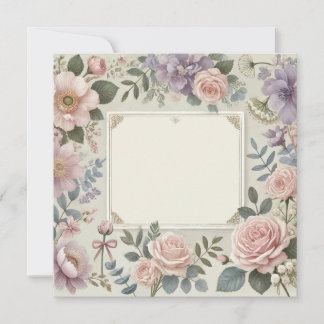 PRETTY PETALS INVITATION/ANNOUNCEMENT INVITATION