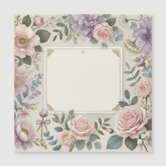 Pretty Petals Invitation/Announcement Magnetic Invitation