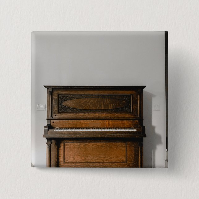 Pretty Piano Artwork Button (Front)