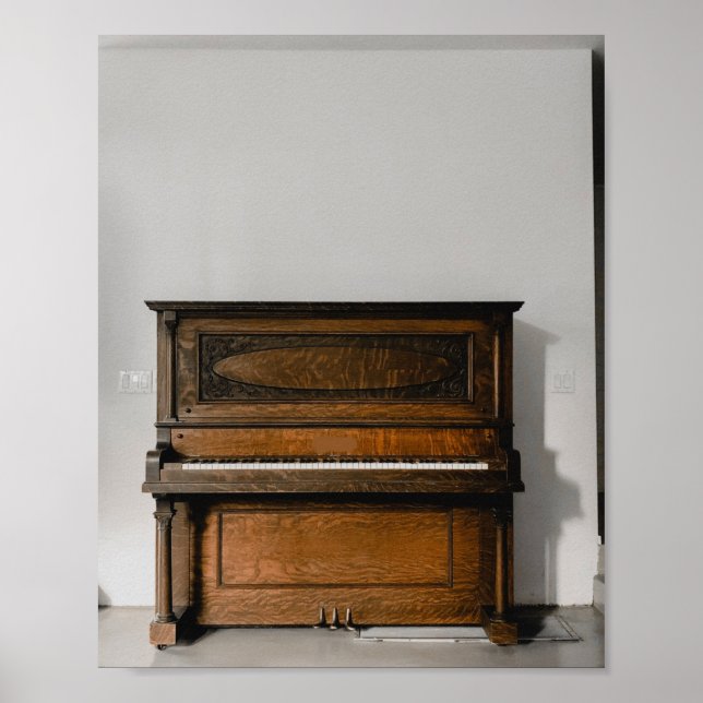 Pretty Piano Artwork Poster (Front)