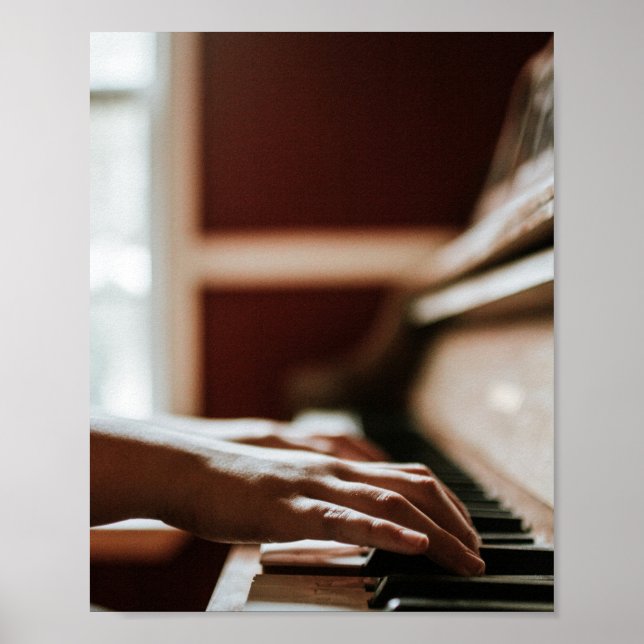 Pretty Piano Artwork Poster (Front)