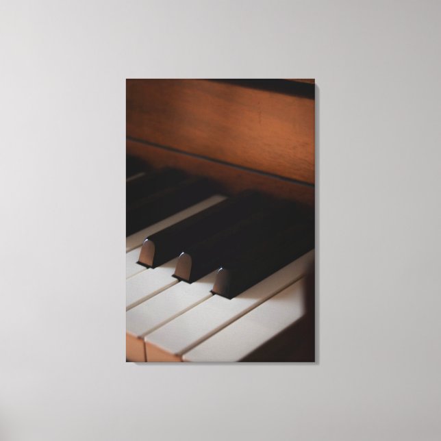 Pretty Piano Canvas Print (Front)