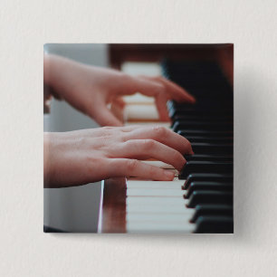 Pretty Piano Design Button