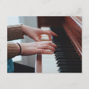 Pretty Piano Design Postcard
