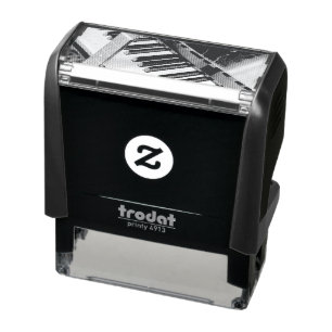 Pretty Piano Design Self-inking Stamp