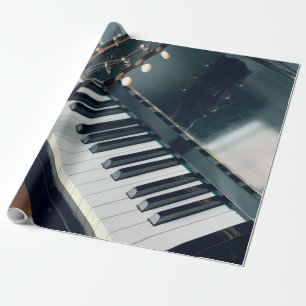 Pretty Piano Design Wrapping Paper